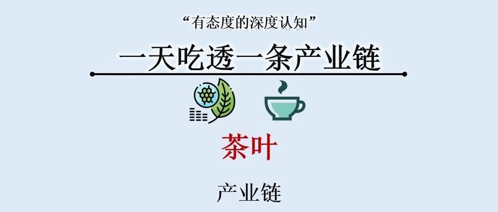 一天吃透一条产业链：茶叶产业链（消费主力！）