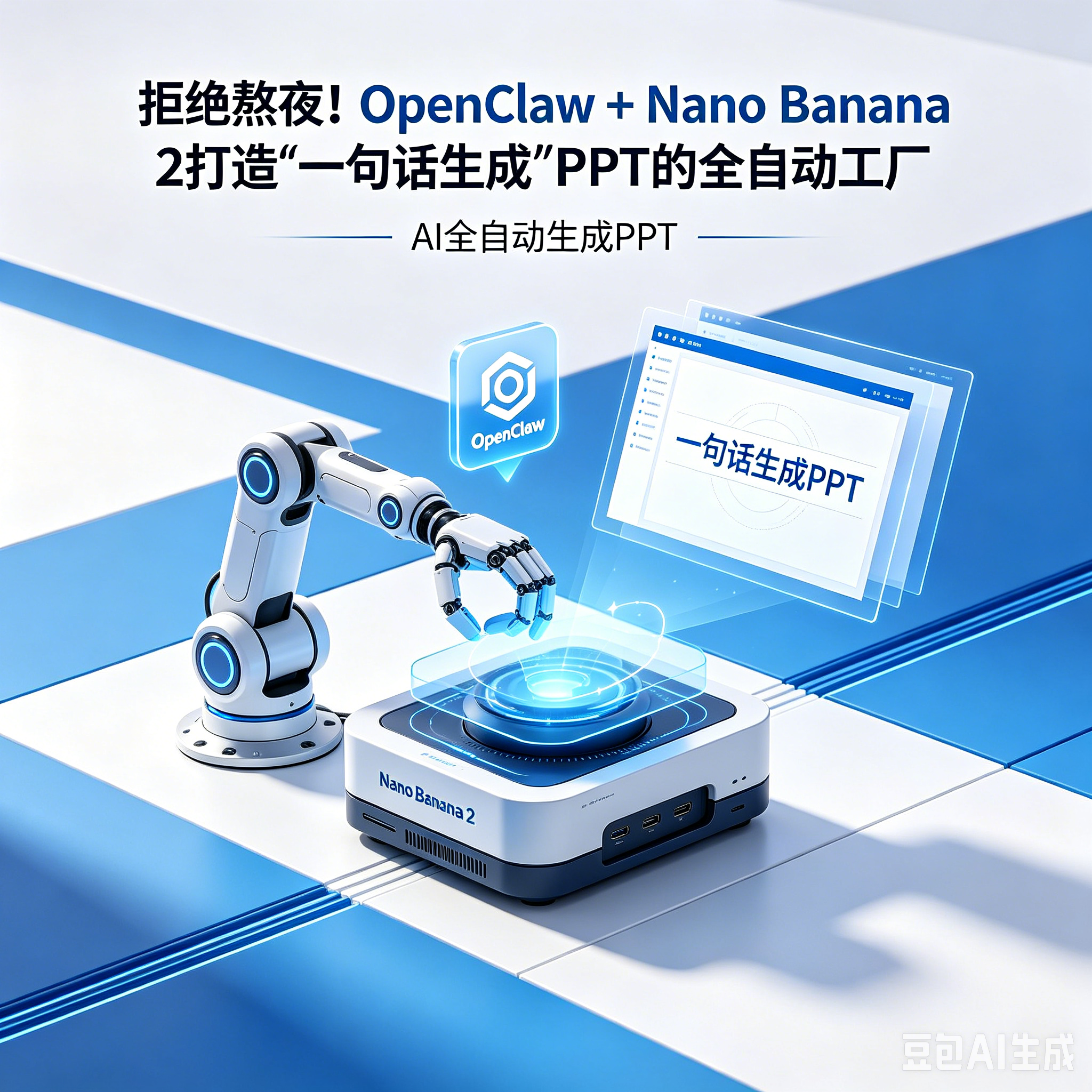 拒绝熬夜！OpenClaw + Nano Banana 2 打造“一句话生成”PPT 的全自动工厂